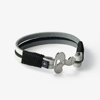 Leather Bracelet White Squall
