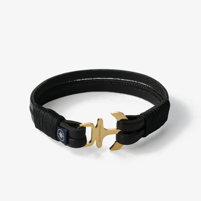 Leather Bracelet Jack Tar Golden