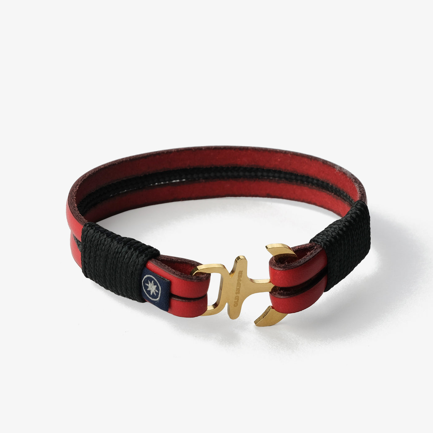 Leather Bracelet Scarlet Golden