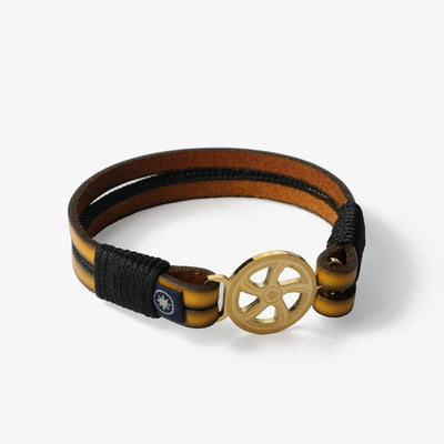 Leather Bracelet Royal Bee Golden