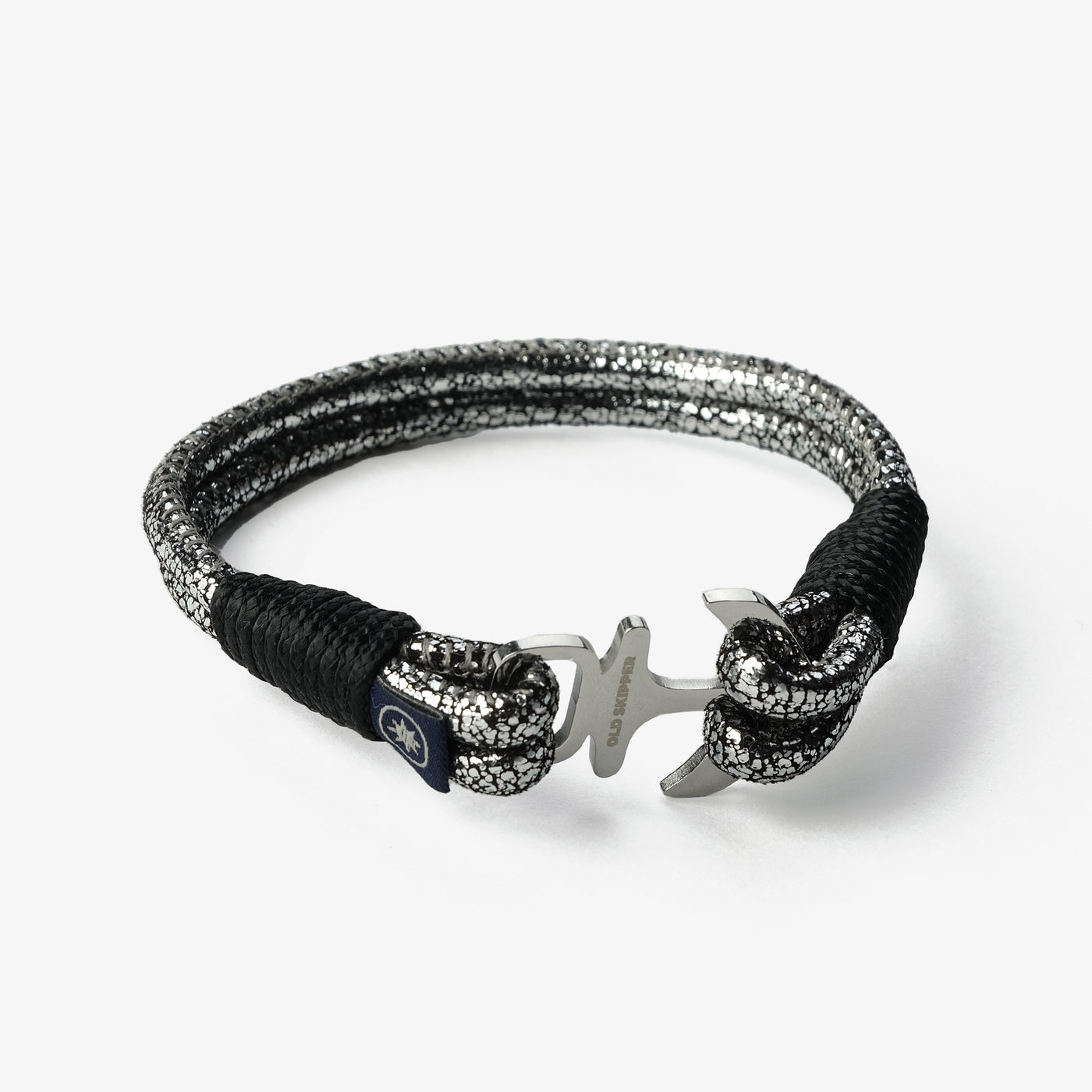 Silver Horizon Nappa Leather Bracelet