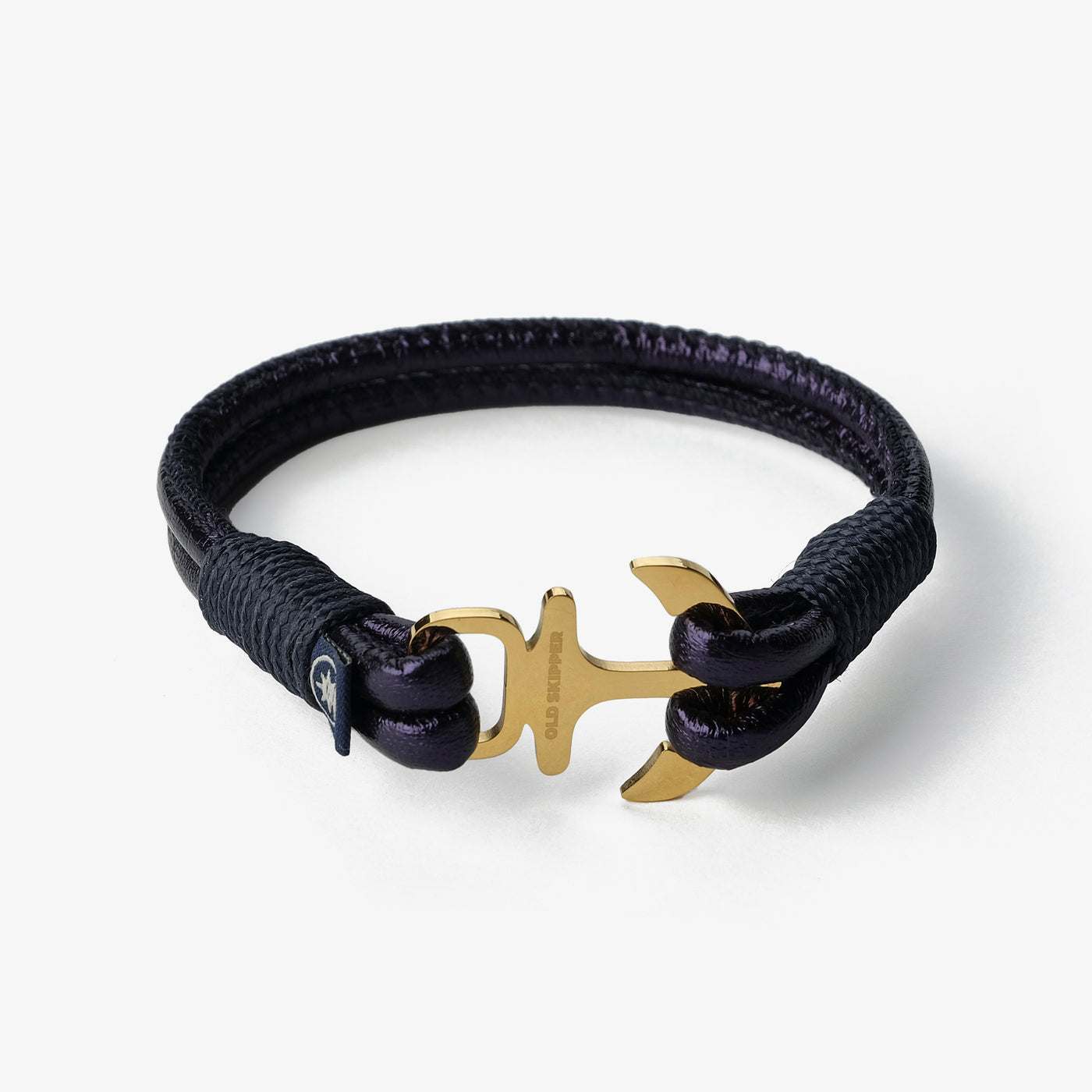 Midnight Blue Metallic Nappa Leather Bracelet