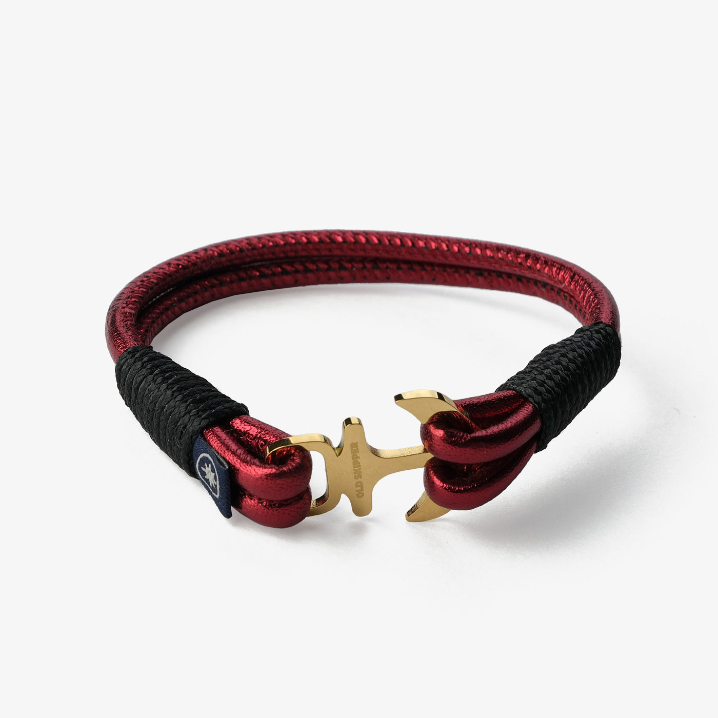 Scarlet Sunrise Metallic Nappa Leather Bracelet