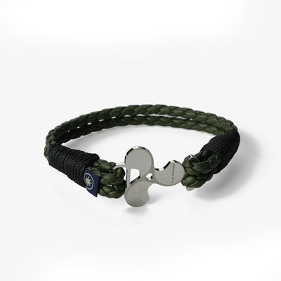 Evergreen Voyage Braided Nappa Leather Bracelet