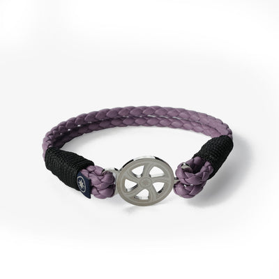 Lavender Twilight Braided Nappa Leather Bracelet