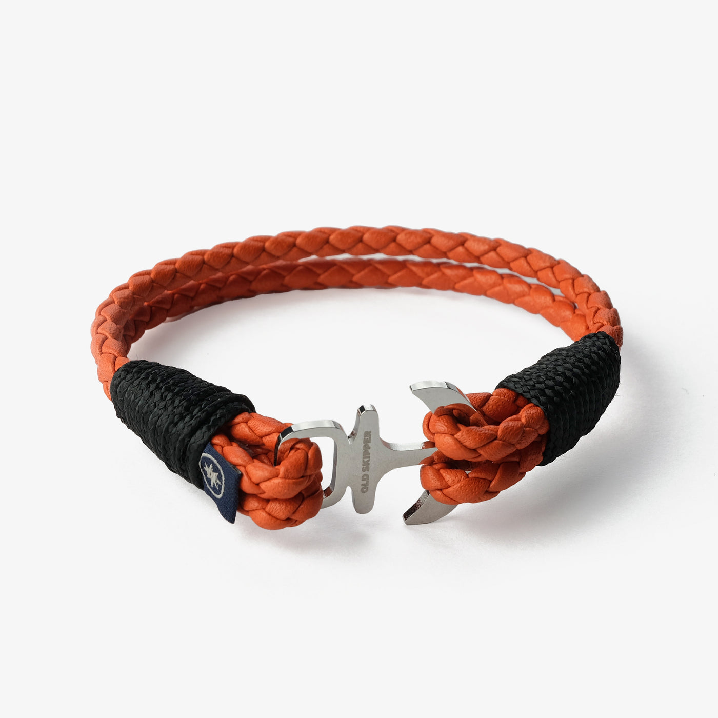 Tangerine Twist Braided Nappa Leather Bracelet