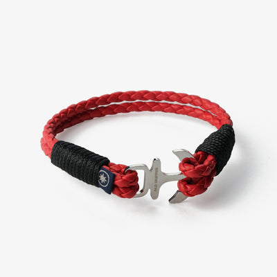 Sunset Horizon Braided Nappa Leather Bracelet