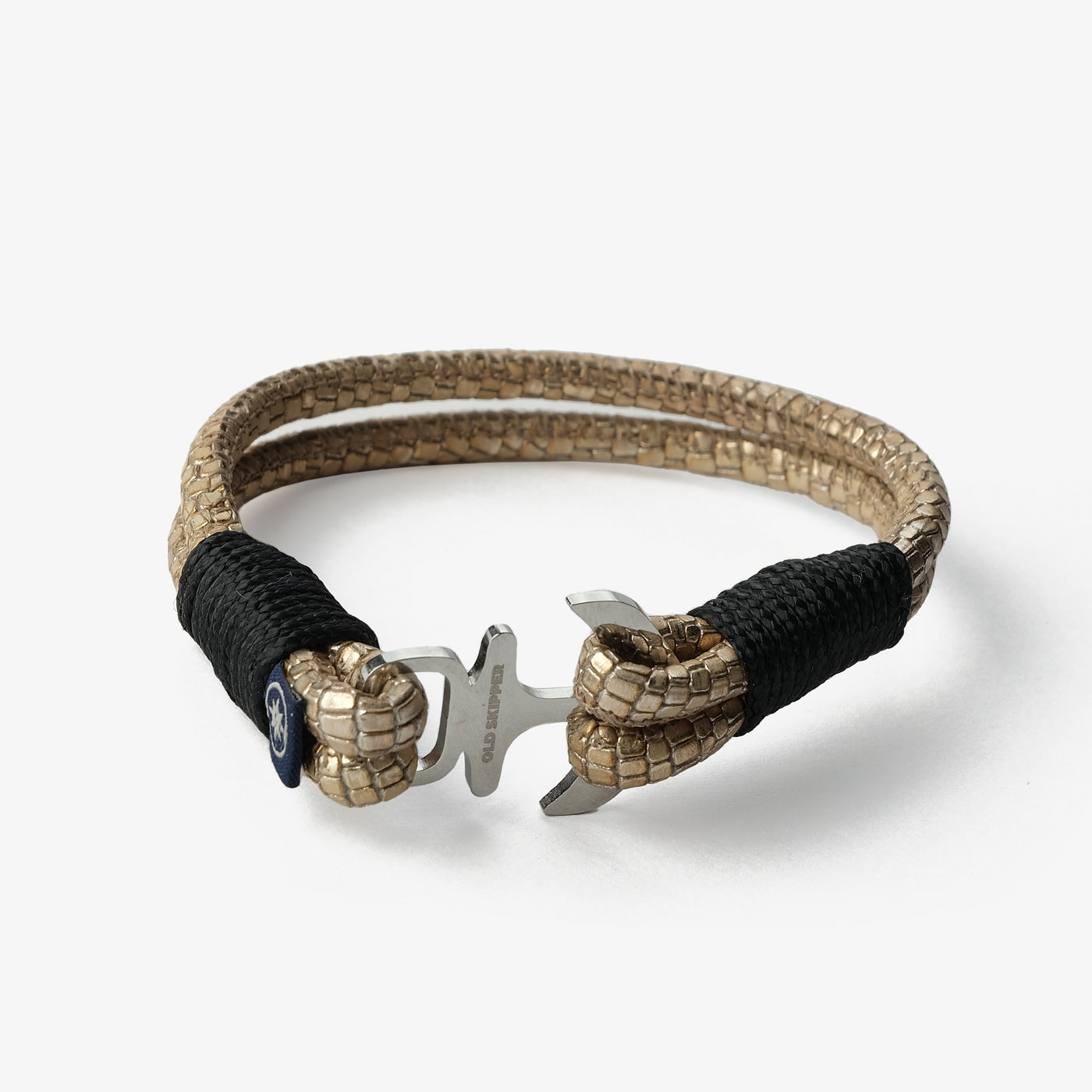 Golden Serpent Nappa Leather Bracelet