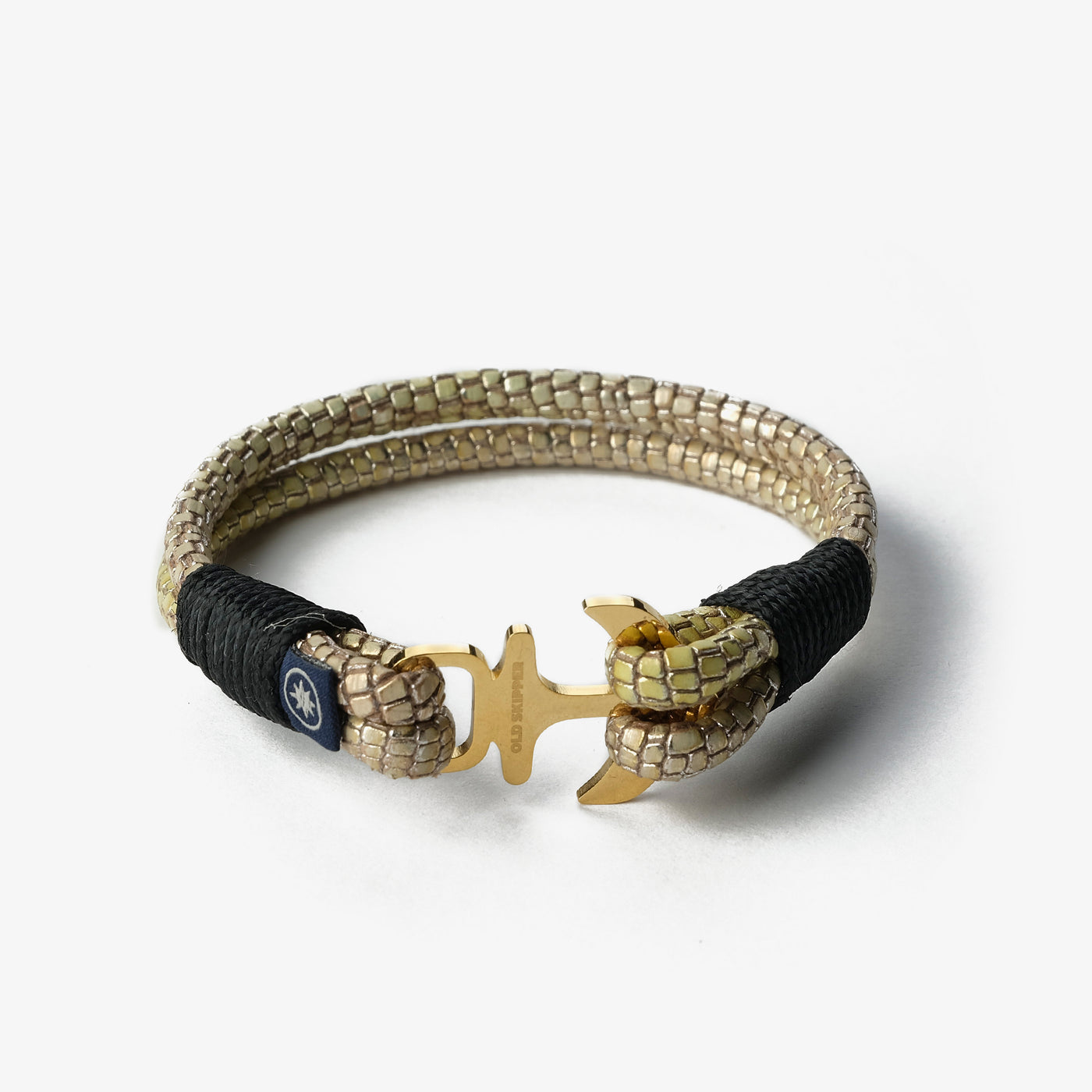 Golden Serpent Nappa Leather Bracelet