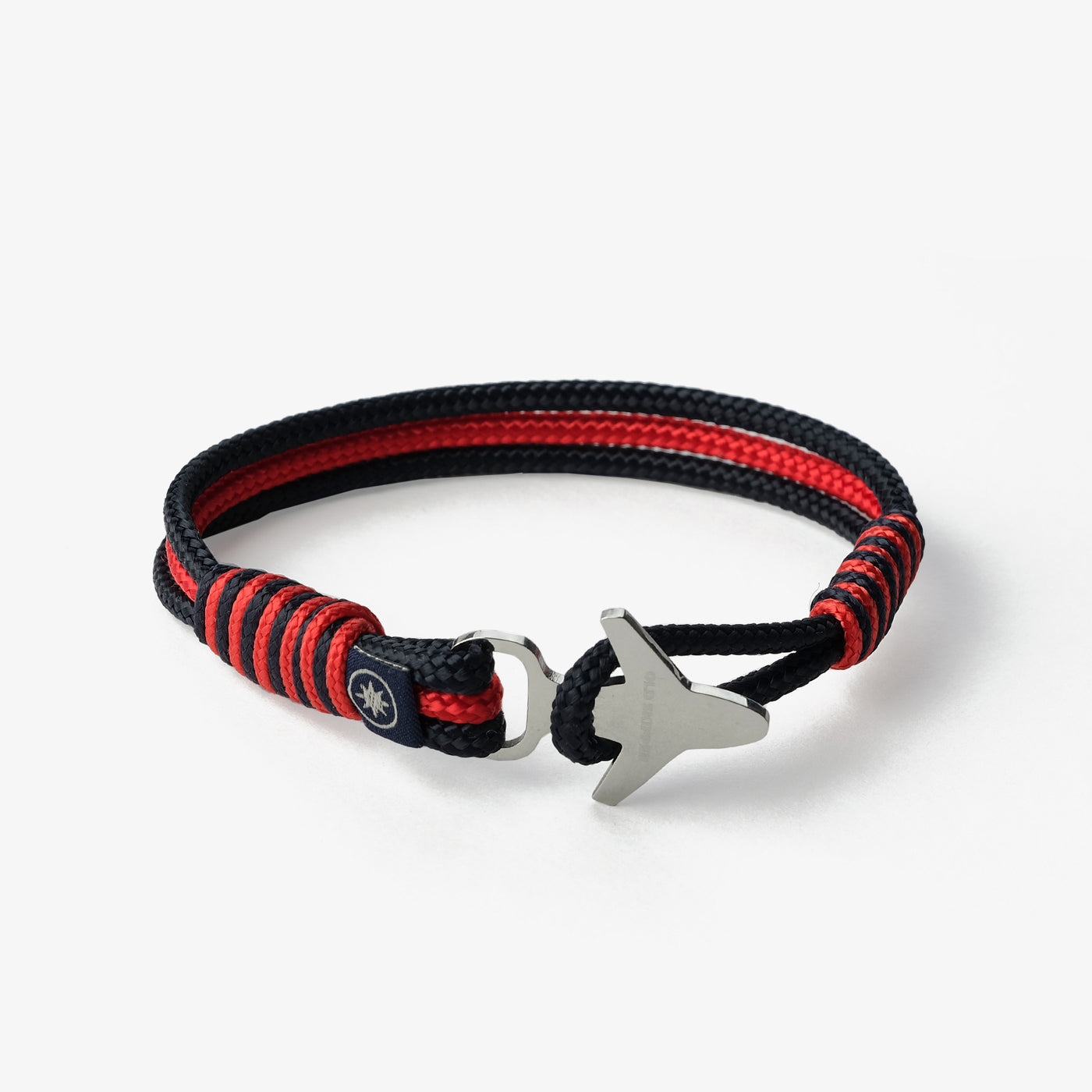 Crimson Nightfall Nautical Rope Bracelet