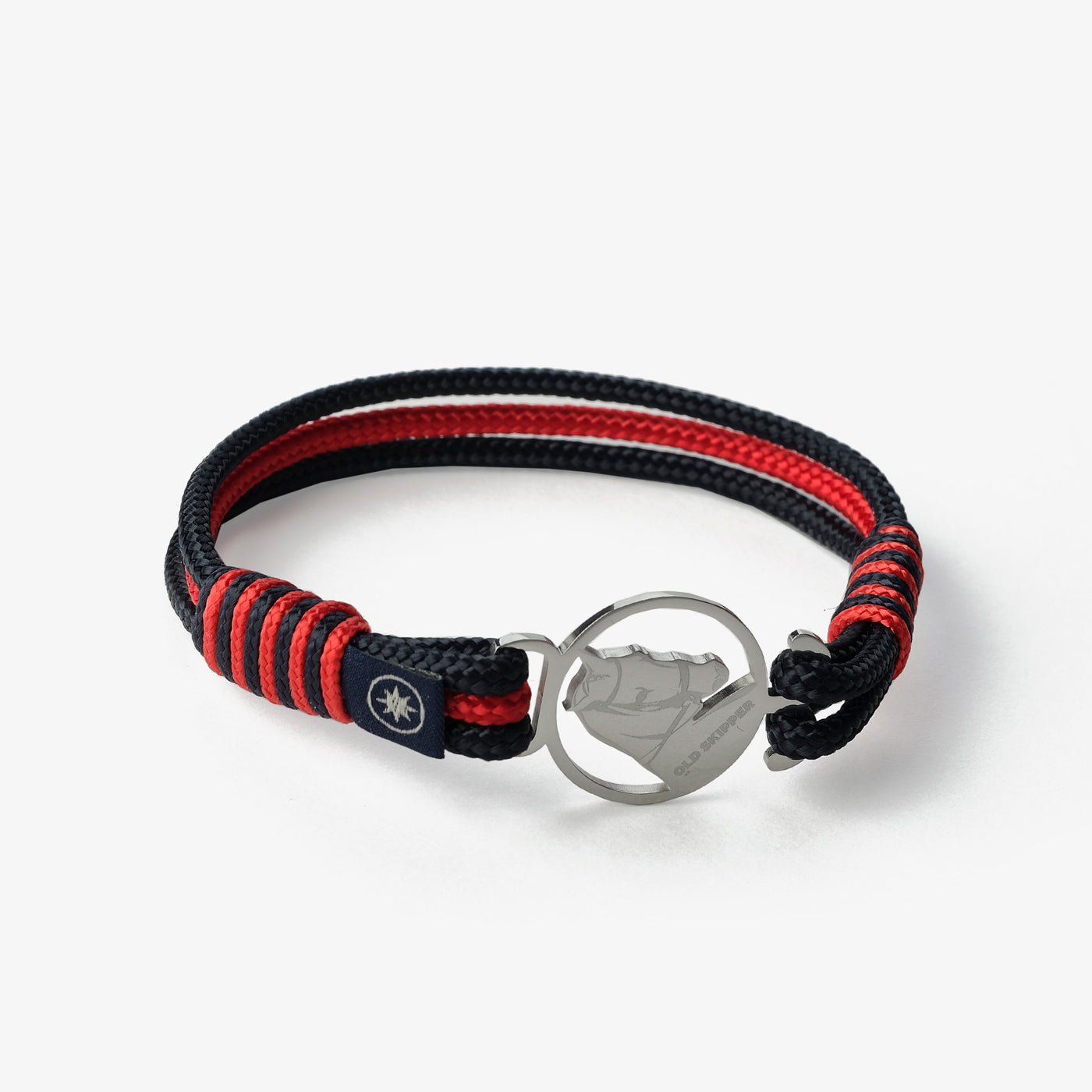 Crimson Nightfall Nautical Rope Bracelet