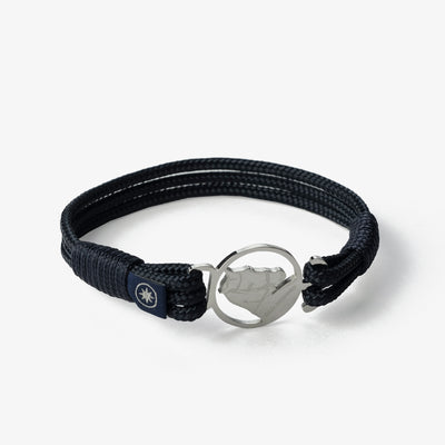 Blue Trifecta Nautical Rope Bracelet