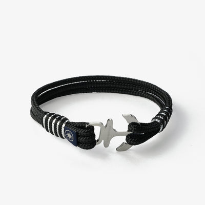 Midnight Cascade Nautical Rope Bracelet