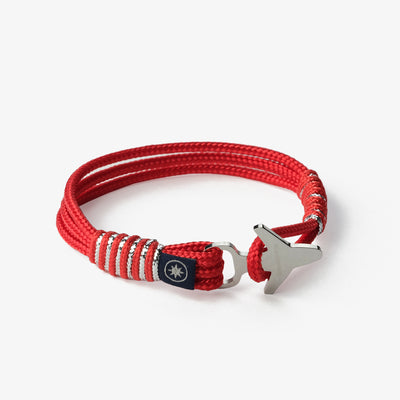 Ember Crest Nautical Rope Bracelet