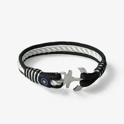 Monochrome Harmony Nautical Rope Bracelet