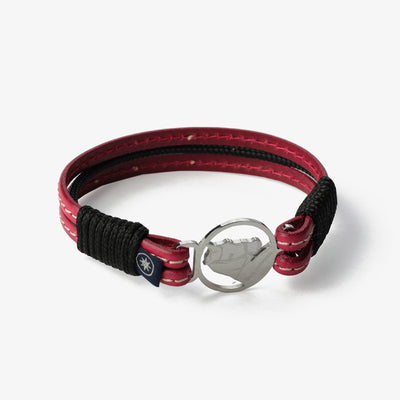 Twilight Symphony Stitched Leather Bracelet